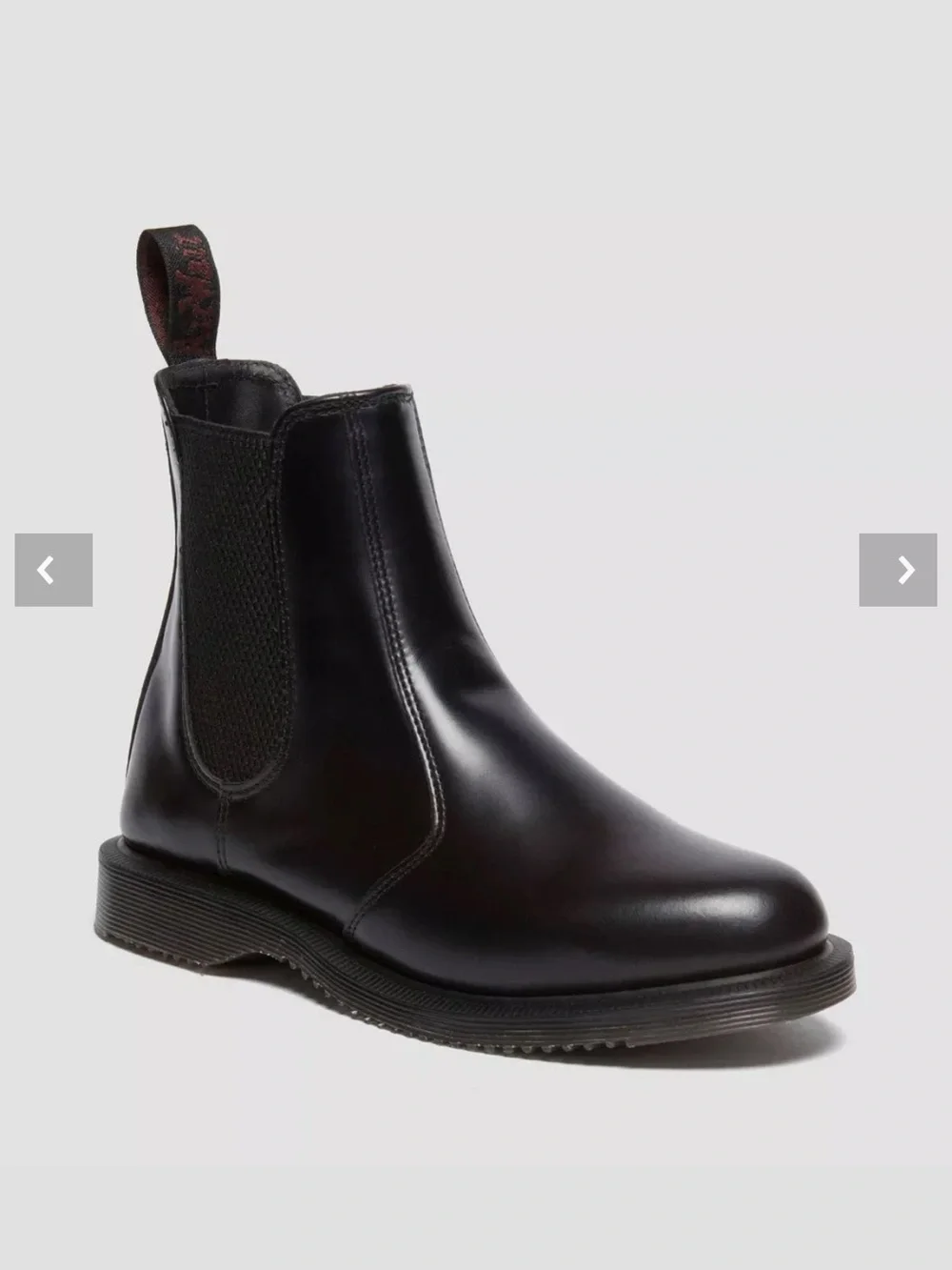 Dr.Martens | Flora Black Smooth Leather Chelsea Boots - Picture 8 of 8